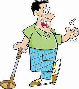 A cartoon person playing golf

Description automatically generated